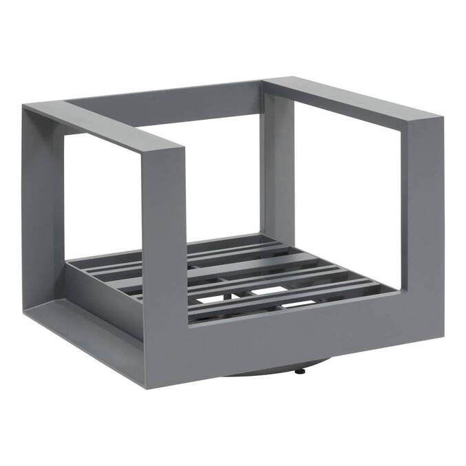 Fauteuil de salon de jardin rotatif ALLURE Gris / Graphite