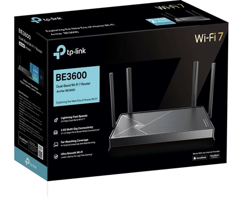 TP-Link BE3600 Dual-Band Wi-Fi 7 Router