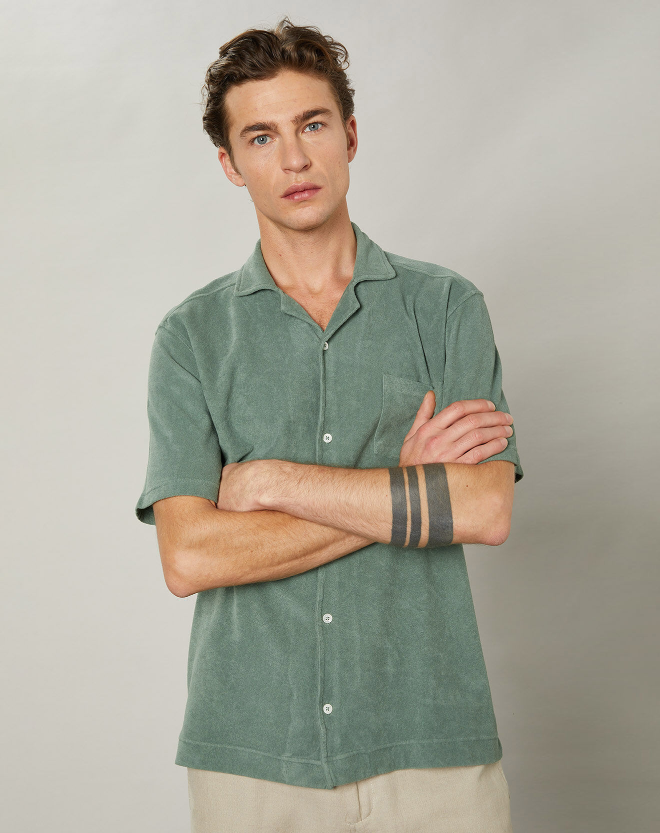 Hartford Polo chemise en Eponge cactus