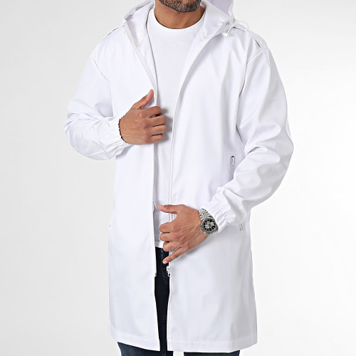 Coupe-Vent Long Blanc