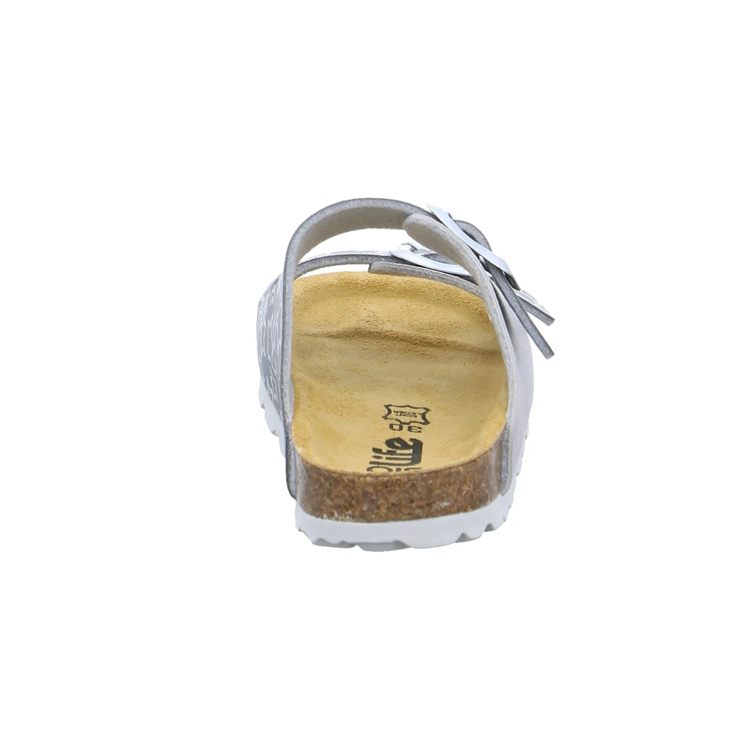 BIOLife Kinder-Pantolette Offwhite Lederimitat  Mädchen