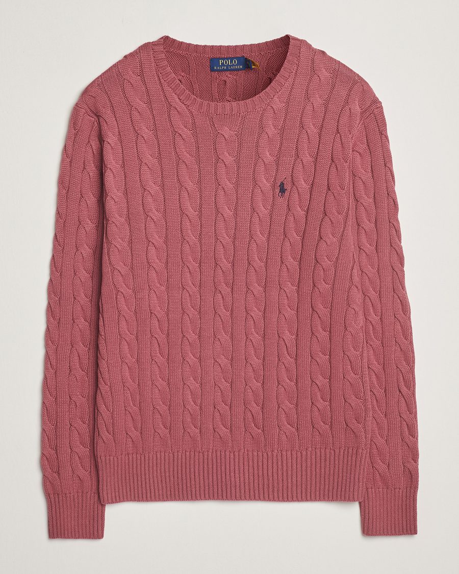 Polo Ralph Lauren Cotton Cable Pullover Prune Juice