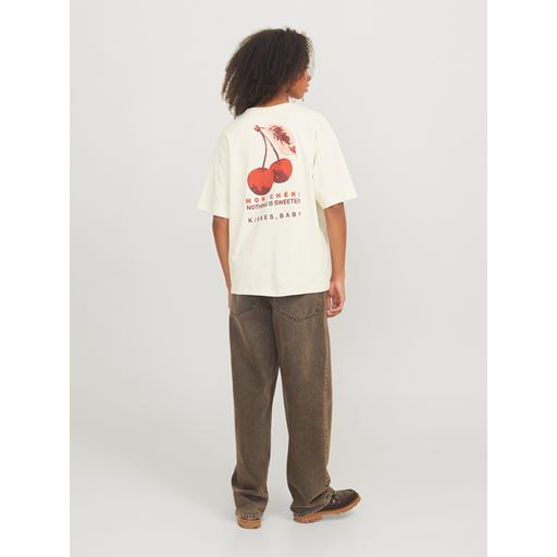 JJXX Sandra Loose T-shirt, Egret, XL