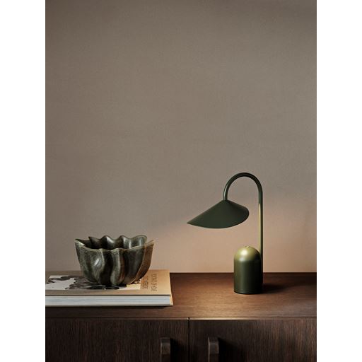 ferm LIVING Nium Skål, Dark Sage, Ø22 cm
