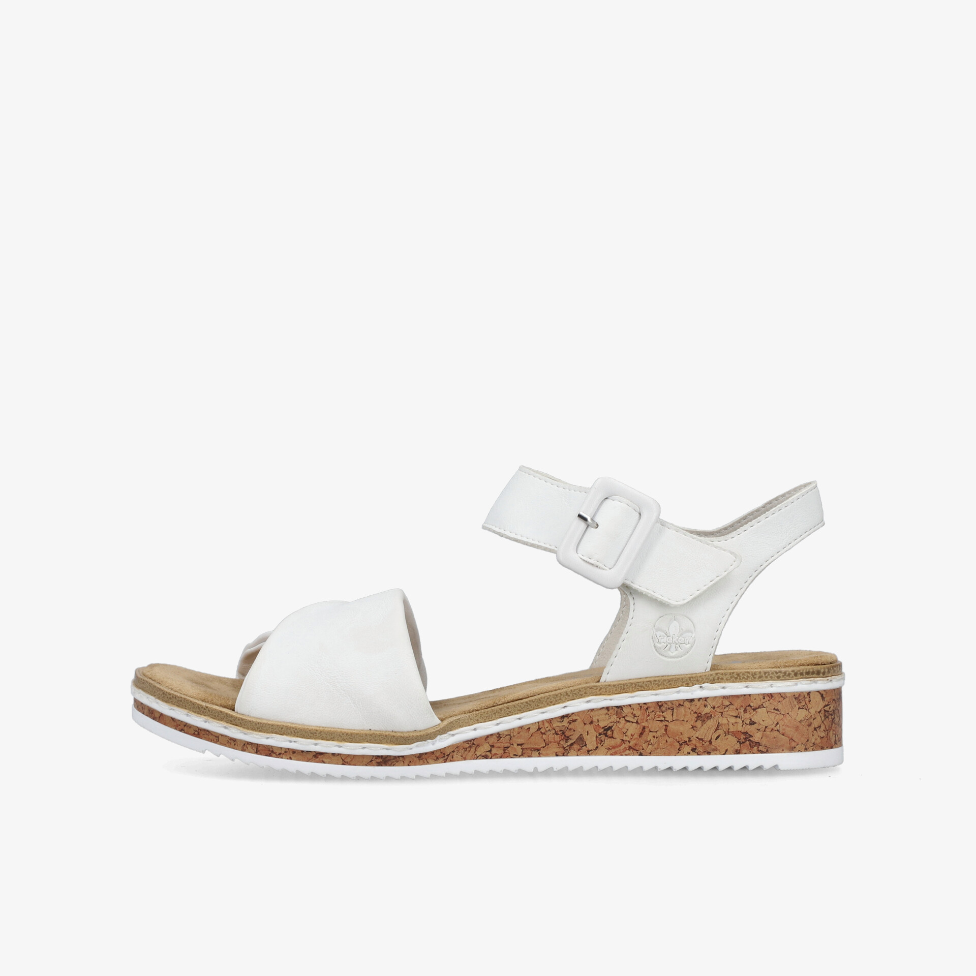 rieker Damen Keilsandalen weiß
