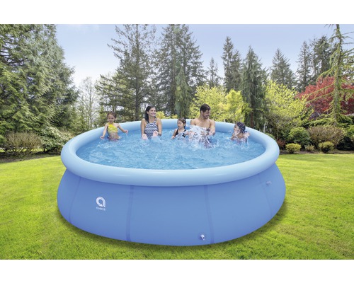 Opzetzwembad Fast-Set-Pool PVC rond Ø 360x76 cm incl. patroonfiltersysteem blauw
