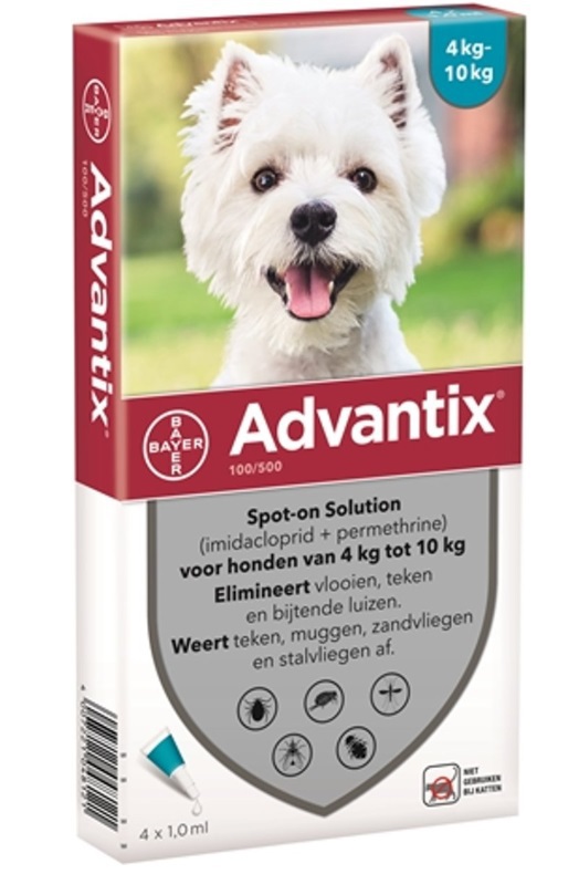 Bayer Advantix spot on 100/500 pipet 4st
