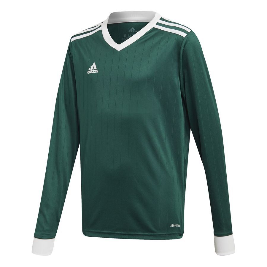 adidas Maillot Tabela 18 - Vert/Blanc Manches Longues Enfant
