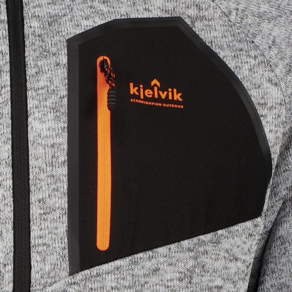 Kjelvik heren outdoor fleece vest grijs