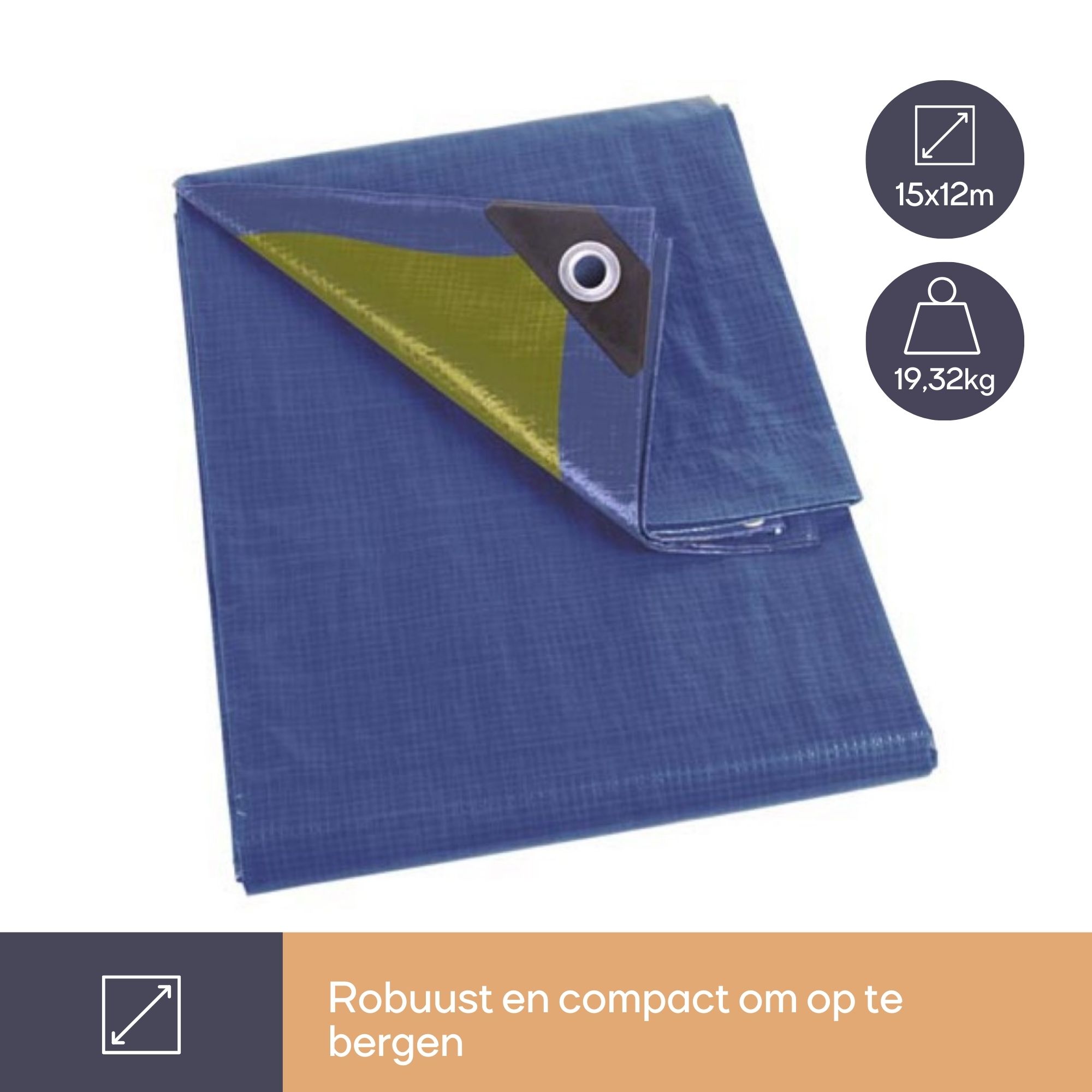 Perel 110 g/m2 grondzeil - 1200 x 1500 cm
