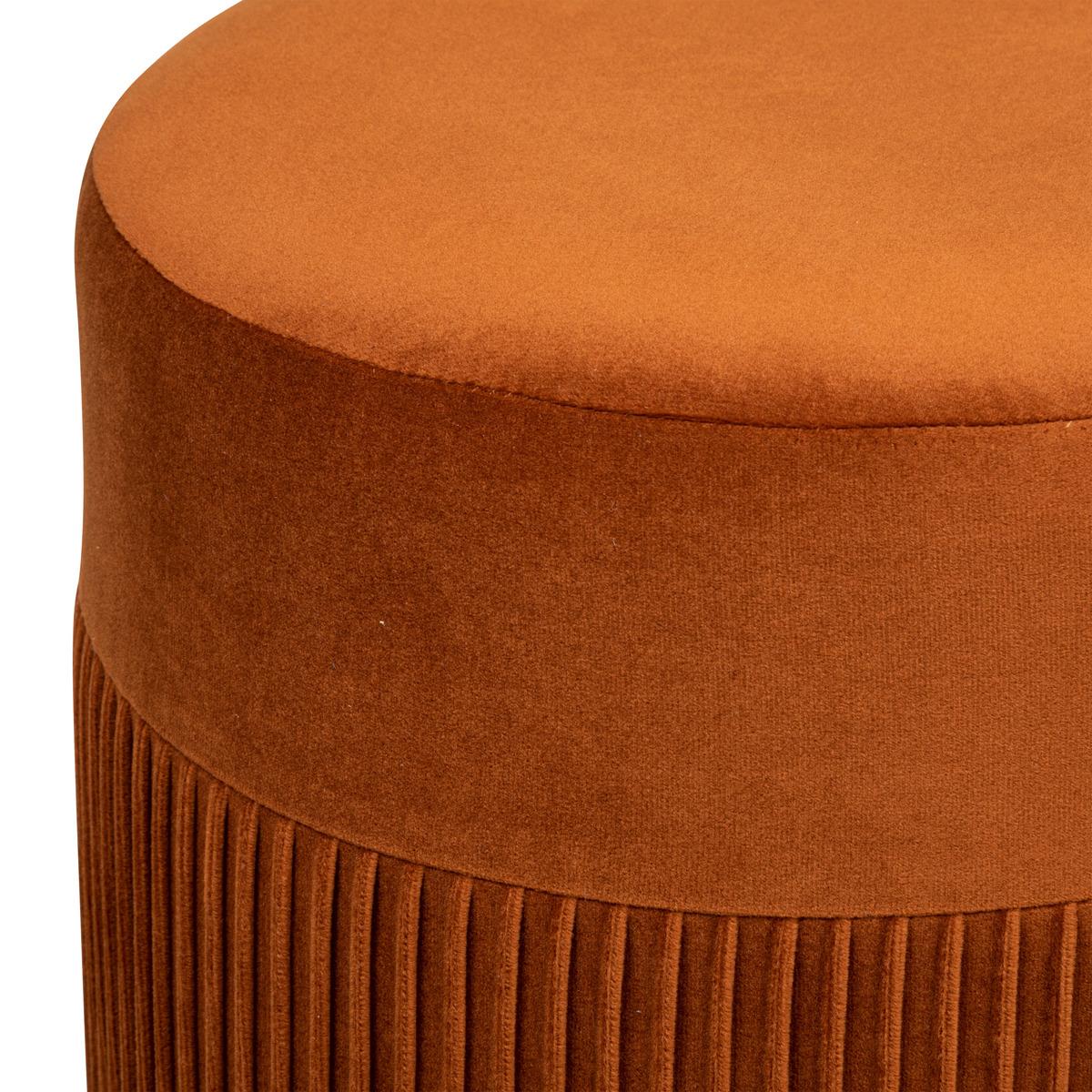 POUF VELOURS NOFY AMBRE H.38CM