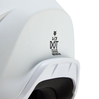 Casque cross Fox V3 - SOLID 2024 - Blanc