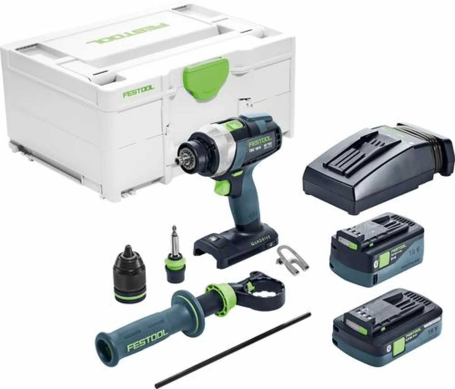 Festool TDC 18/4 5,0/4,0 I-Plus 18V Li-Ion accu schroefboormachine set (1x 4,0Ah & 5,0Ah) in systainer - 75Nm