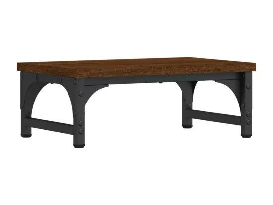 Support de moniteur chêne marron 37x23x14 cm bois d'ingénierie