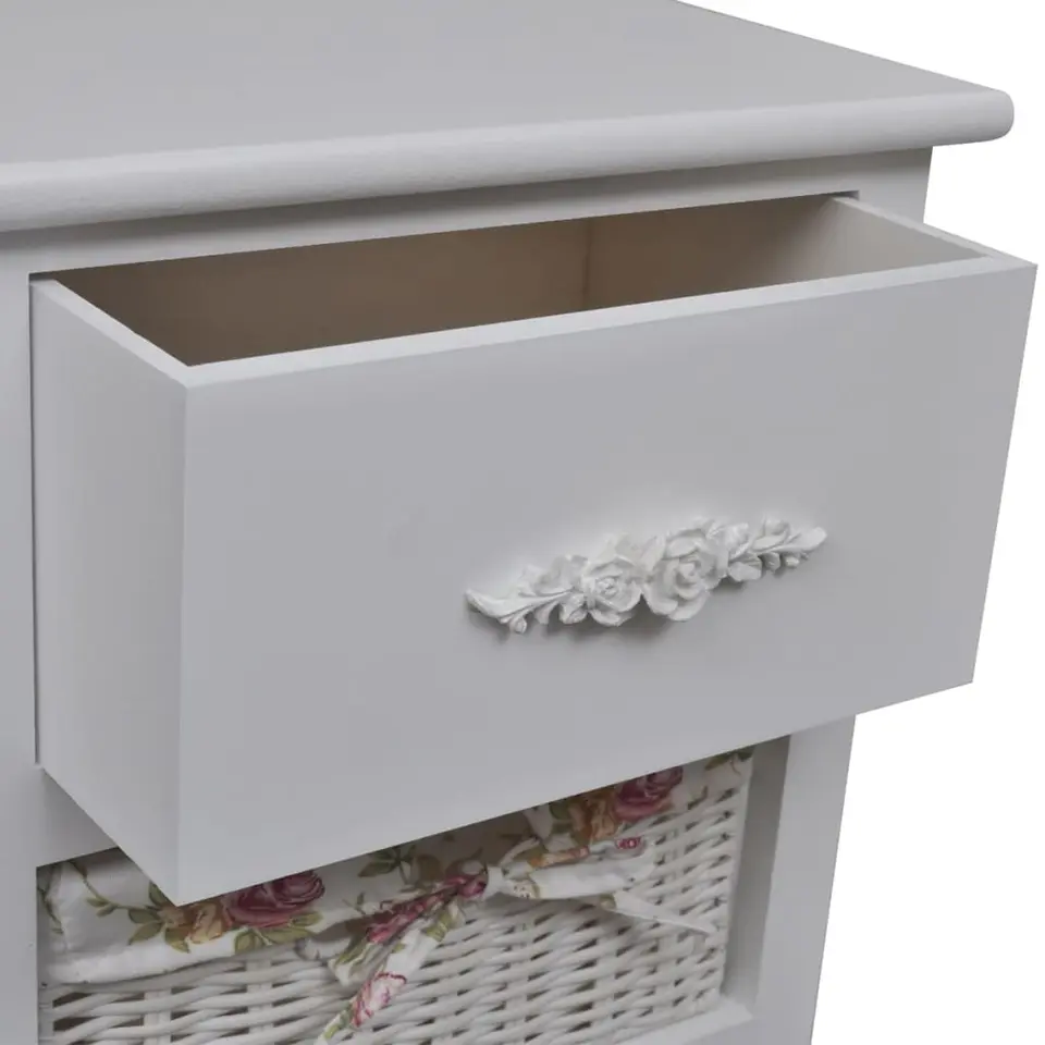 vidaXL - Kast - Wit - Hout - 35 x 27 x 73.5 cm