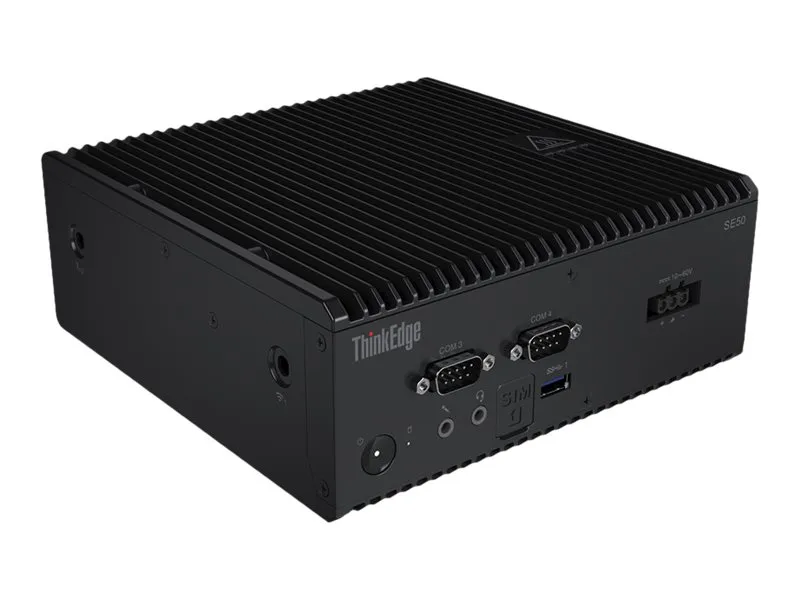Lenovo ThinkEdge SE50 11RJ - USFF Core i5 8365UE / op til 4.1 GHz - RAM 8 GB - SSD 128 GB - NVMe - UHD Graphics 620 - Gigabit Ethernet - Windows IoT Enterprise 2024 LTSC - skærm: ingen - tastatur: nordisk (dansk/finsk/norsk/svensk) - sort - Lenovo To
