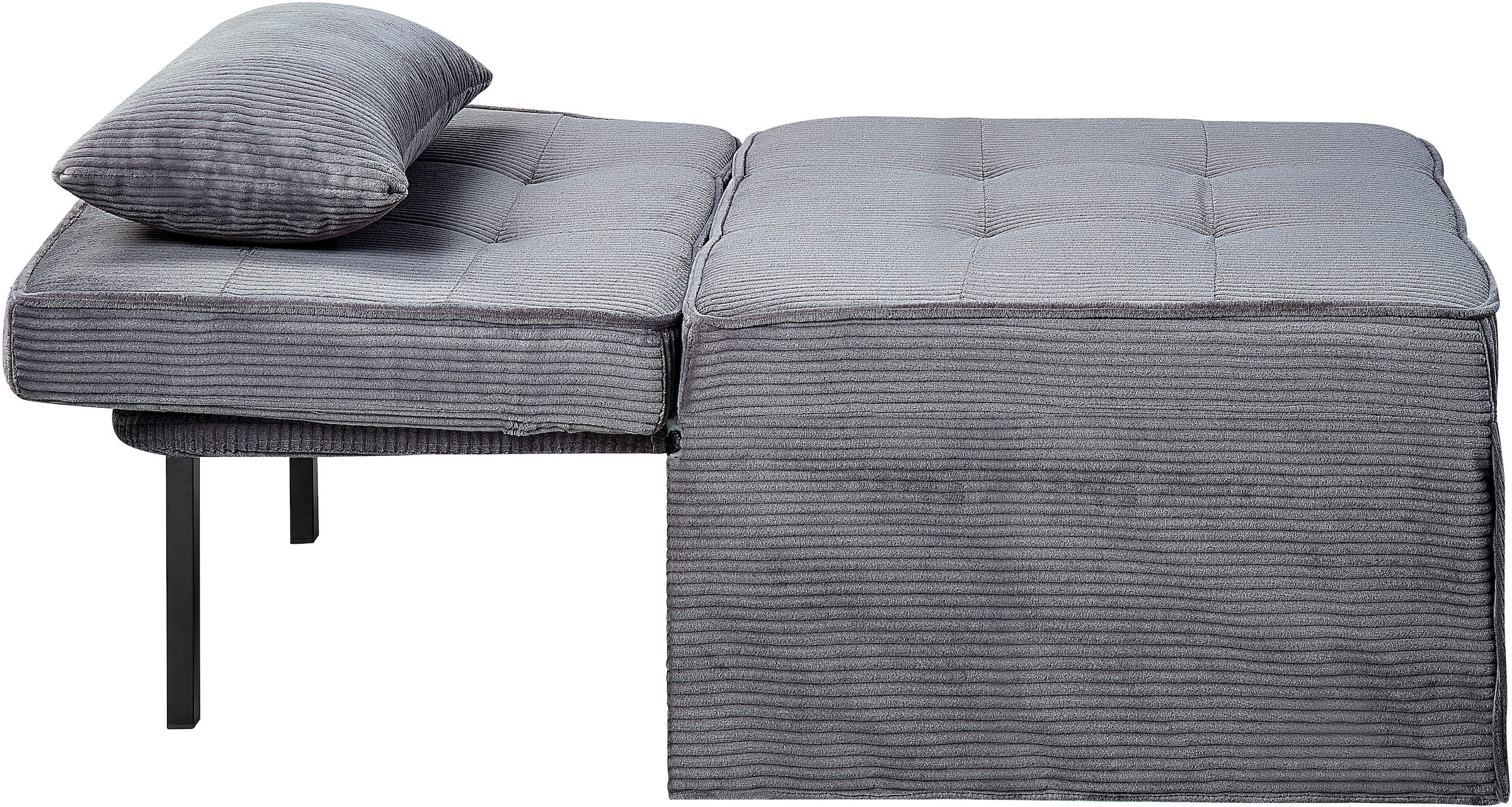 ATLANTIC home collection Schlafsofa »Finn« wandelbar zum Loungesessel, Relaxliege und Gästebett, inkl. Kissen