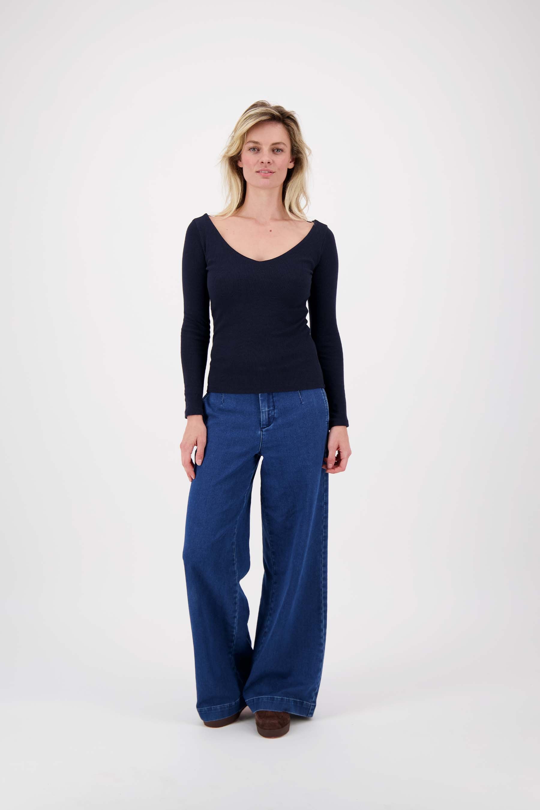 broek van jogger denim stof
