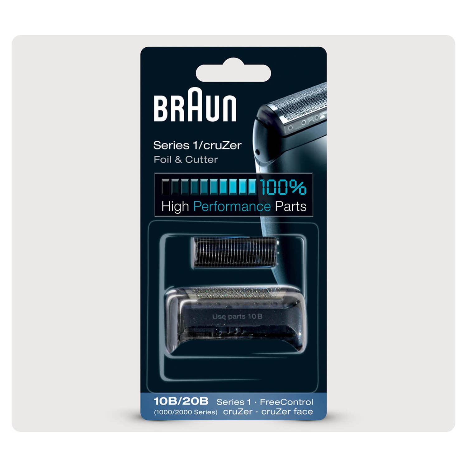Braun Series 1 10B Elektrorasierer Scherkopf in schwar