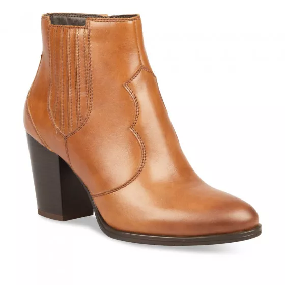 Bottines COGNAC MEGIS ELEGANT