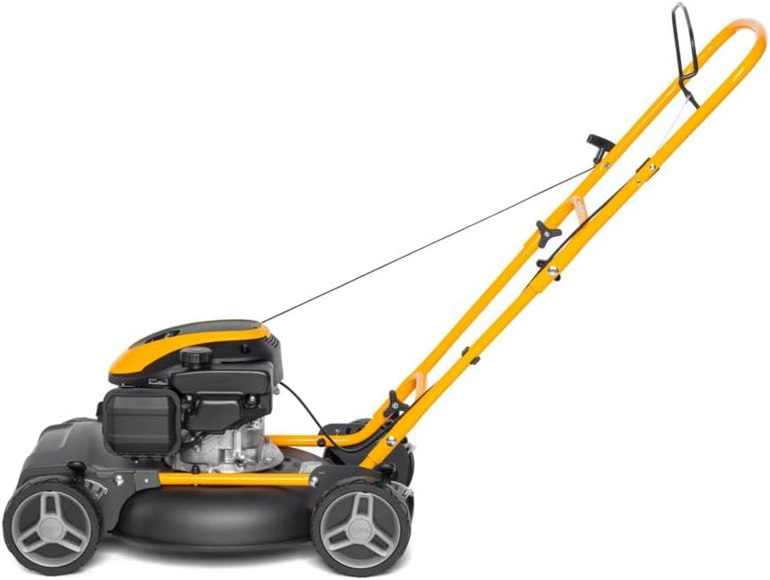 STIGA Multiclip 47 – Mulch-Rasenmäher ohne Antrieb, 45 cm Schnittbreite, 123-cm³-Benzinmotor, klappbarer Griff, 5 Schnitthöhen