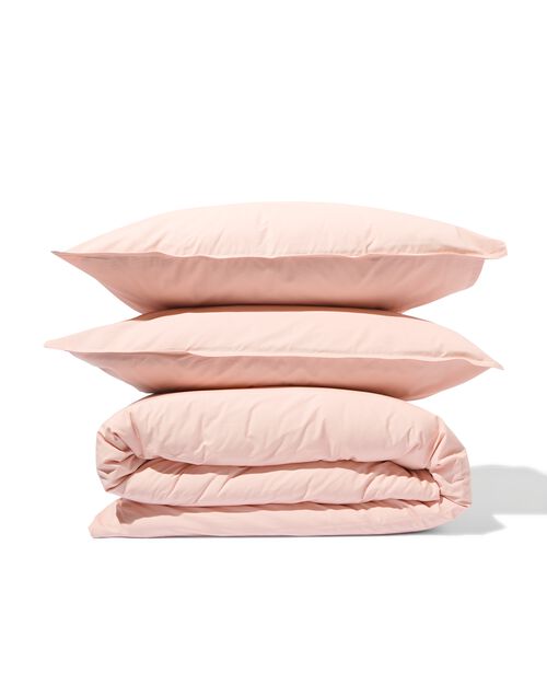 housse de couette percale 240x200/220 rose