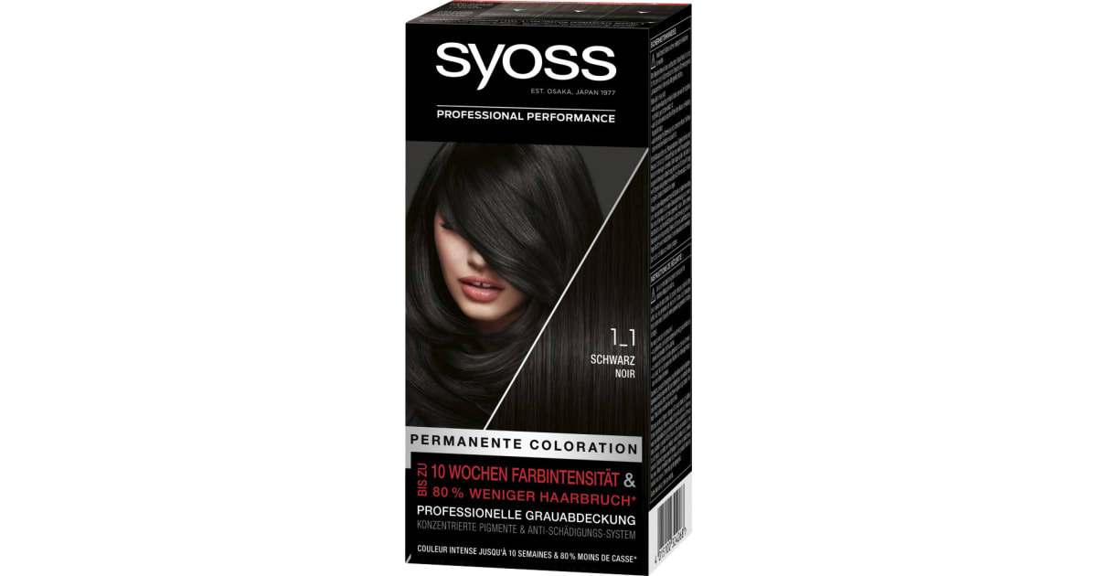 Syoss Dauerhafte Coloration Schwarz