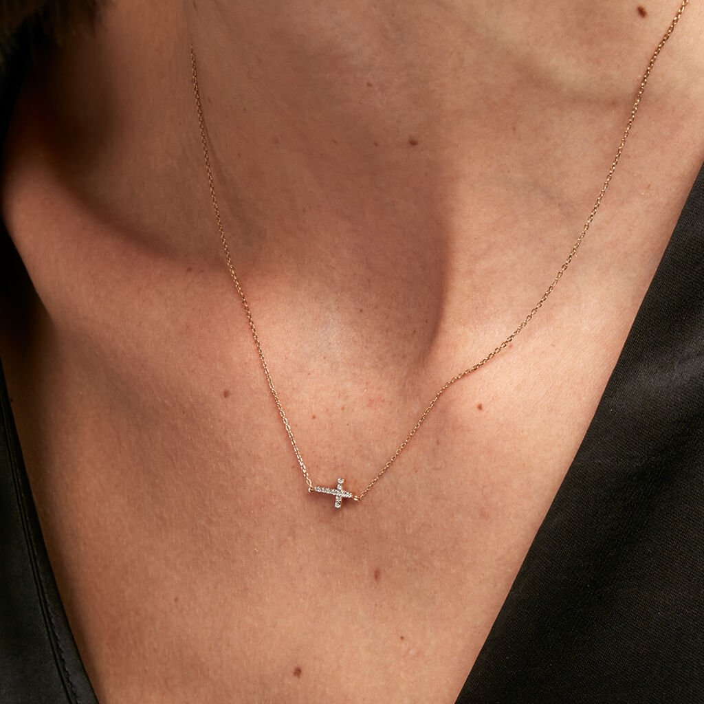 Collier Like A Virgin Or Jaune Oxyde De Zirconium
