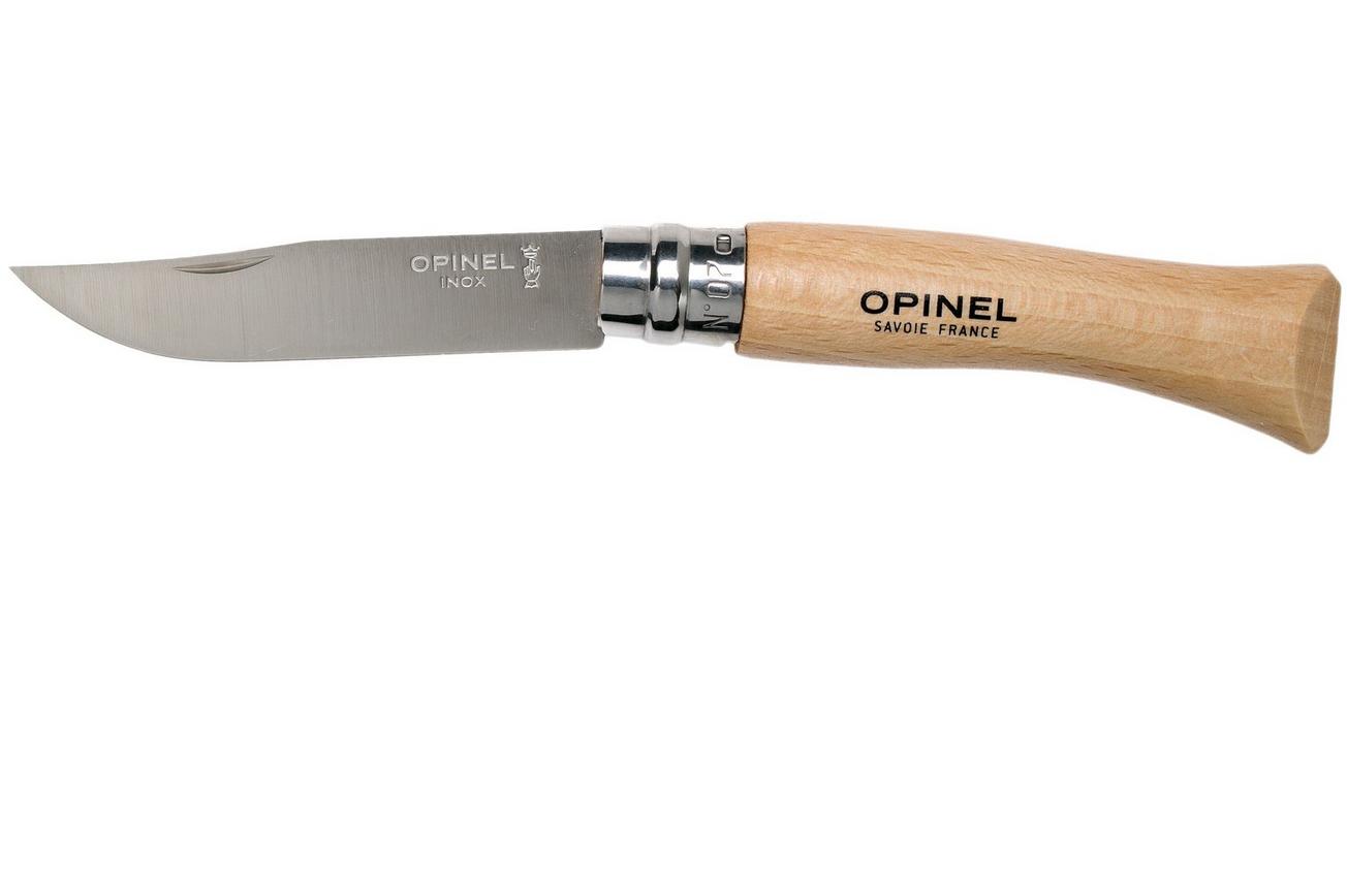 Opinel zakmes No. 07RV, roestvast staal, lemmetlengte 8 cm