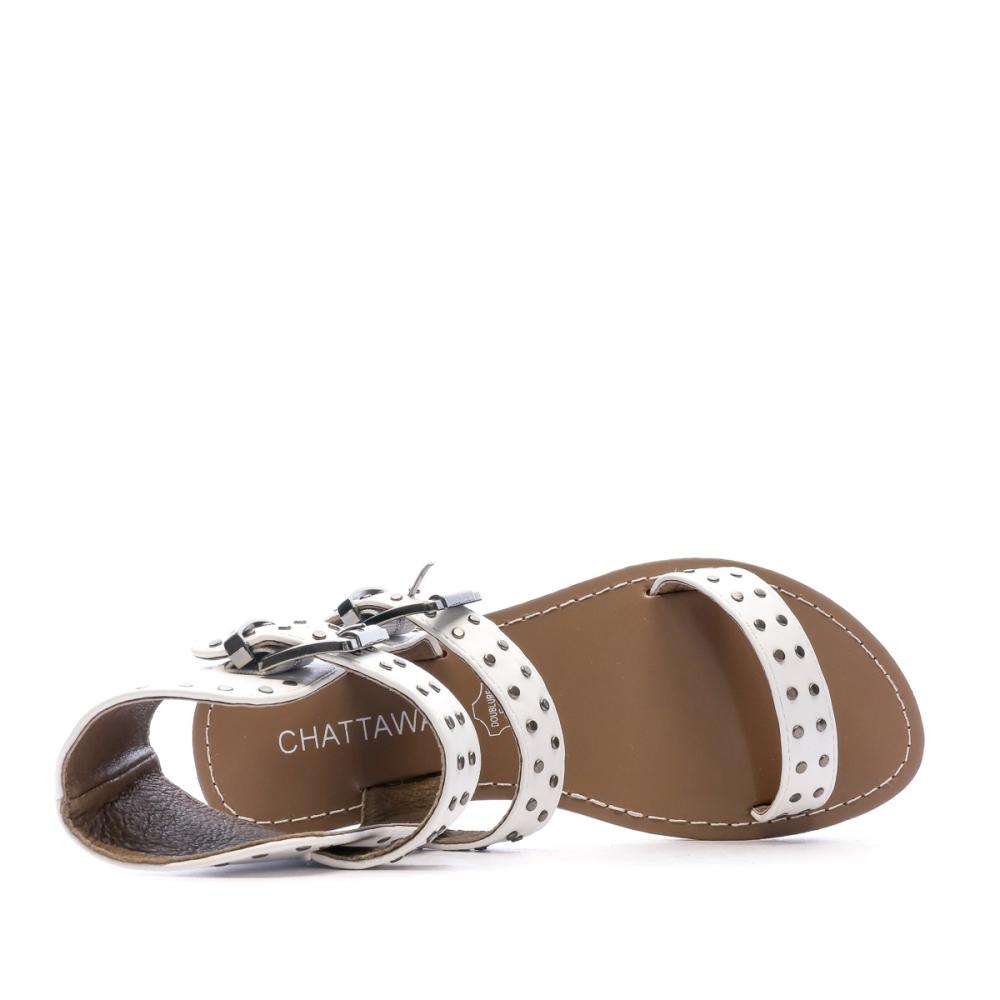 Chattawak Sandales Blanche Femme Chattawak Veronique