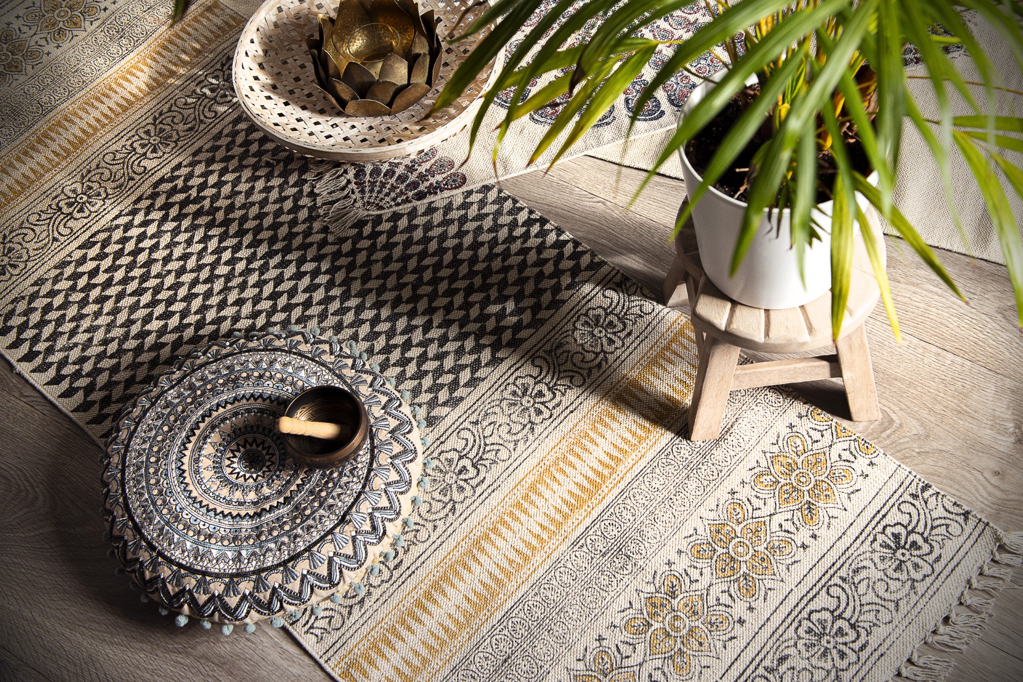 Läufer 'Peyad', handbedruckt, T 60 cm, B 180 cm von fischer's lagerhaus