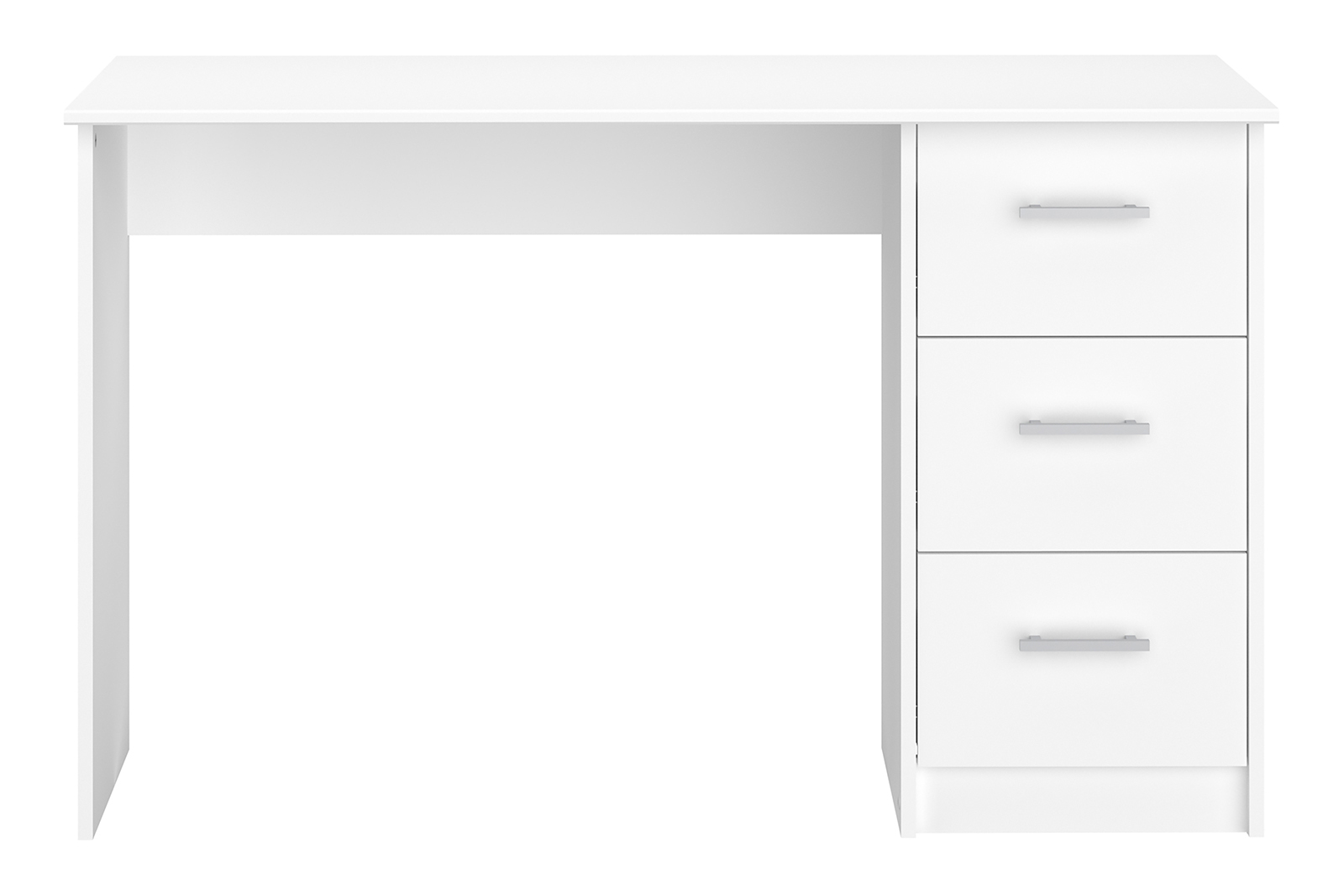 Ifinity skrivebord Hvit foliert med 3 skuffer