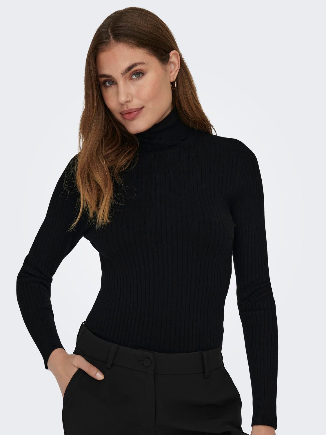ONLKAROL Strickpullover Black
