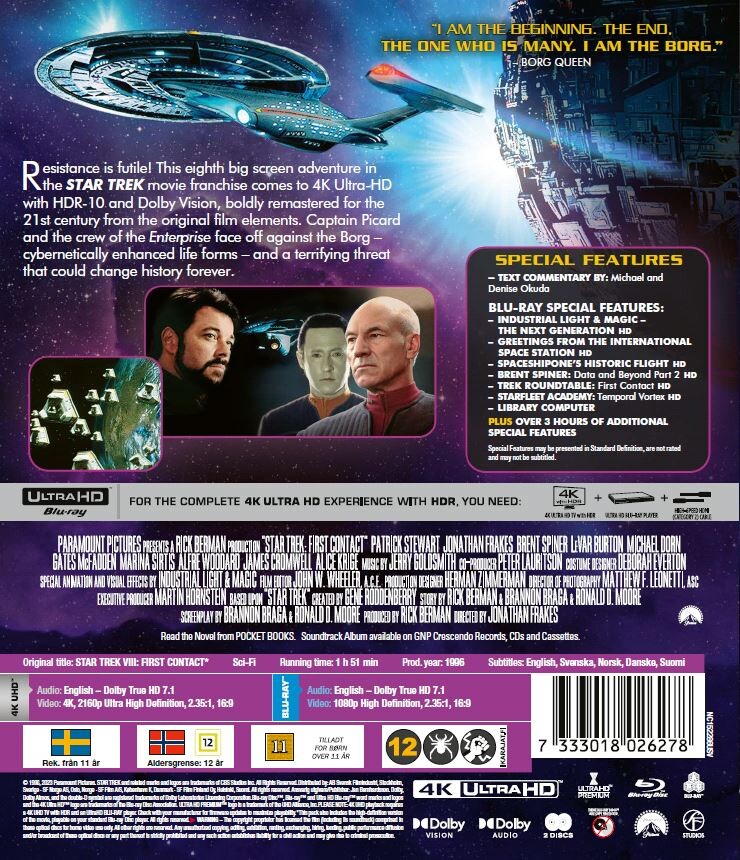 Star Trek 8 - Viii - First Contact - 4K Ultra HD Blu-Ray