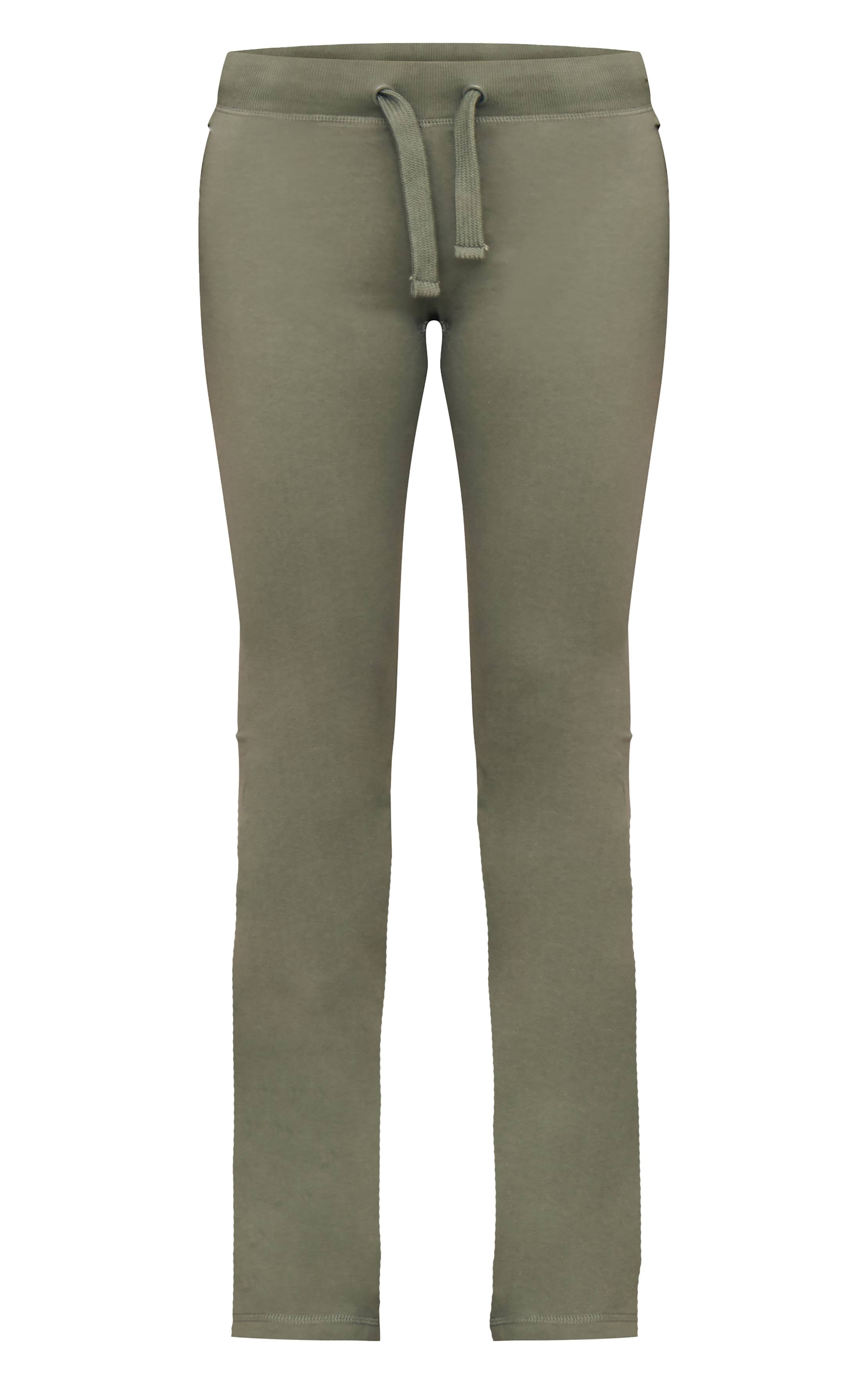 Bleu-vert Pantalon Évasé Skinny Taille Basse Coordonné
