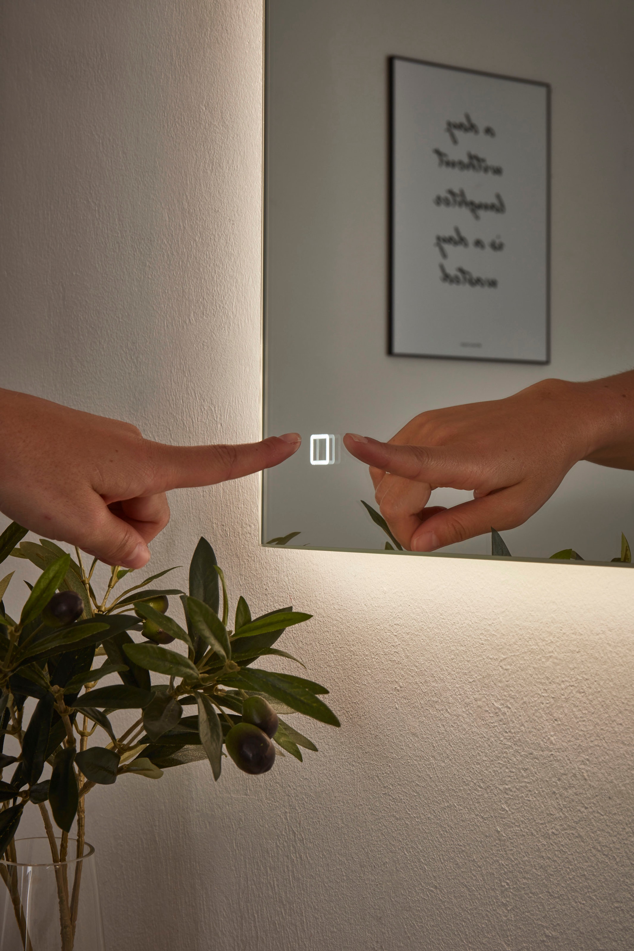 Home affaire Badmöbel-Set »Detroit, Bad im Industrialdesign, inkl. LED, 2-teiliges Badezimmer« 2 Stk. tlg.