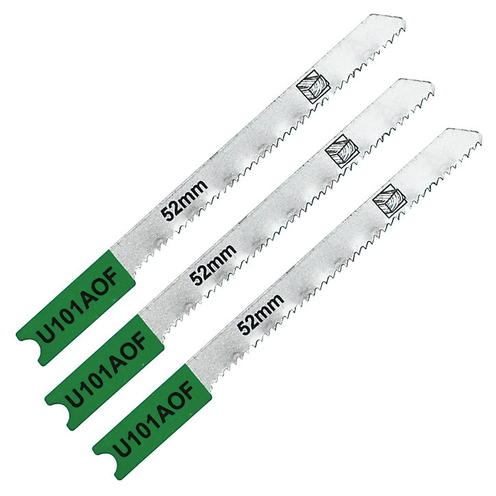 3 lames de scie sauteuse U courbe propre Stratifié