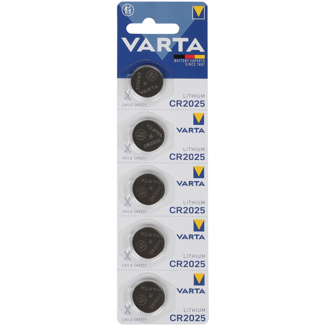 Piles boutons Varta CR2025