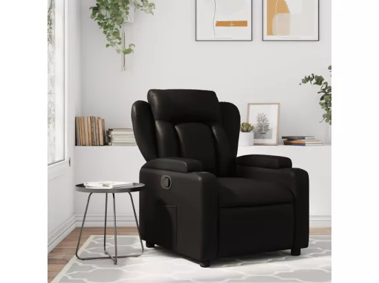 Fauteuil inclinable Noir Similicuir