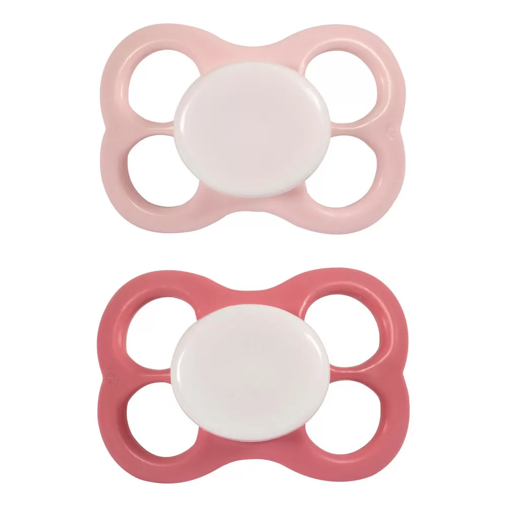 Barnets Favorit luftsutter silikone 6  mdr. - Rosa/Lyserød - 2 stk.