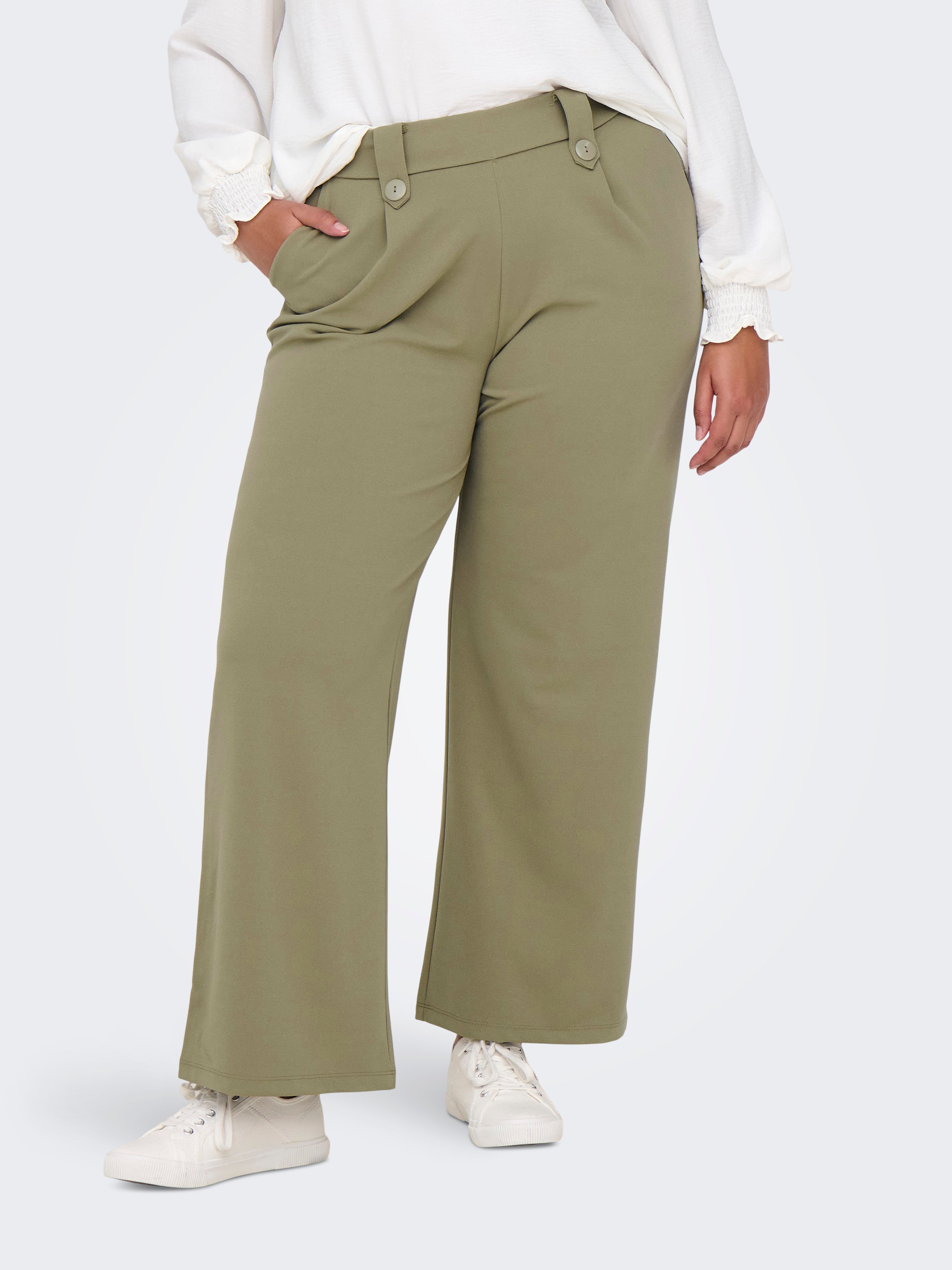 CARSANIA Normal geschnitten Hose mit weitem Beinschnitt Mermaid