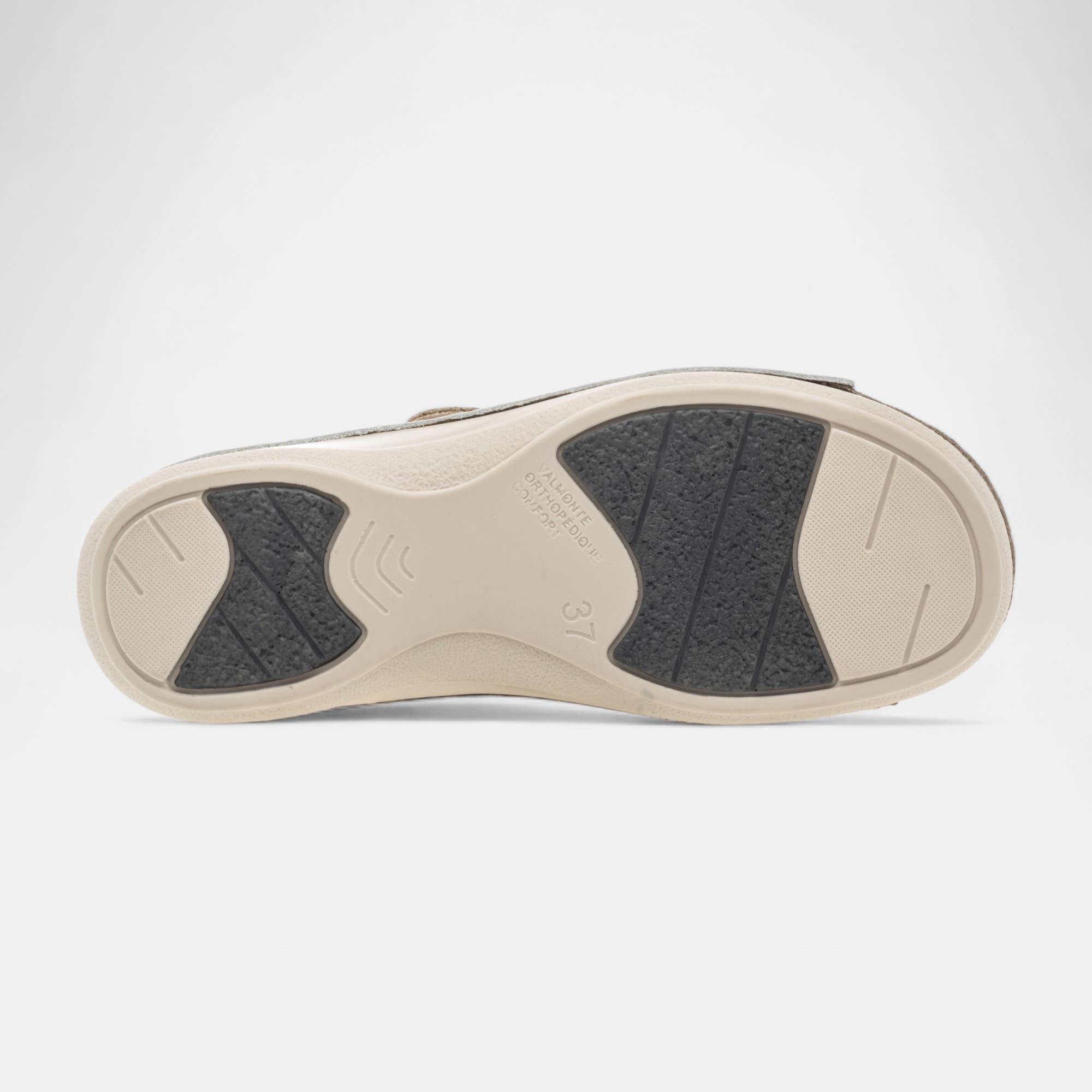 Nu-pieds confort Femme en cuir or