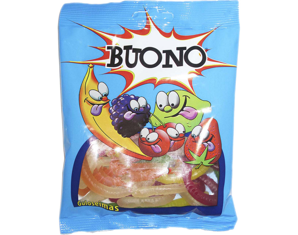 GOMAS BUONO MINHOCAS BRILHO 100G