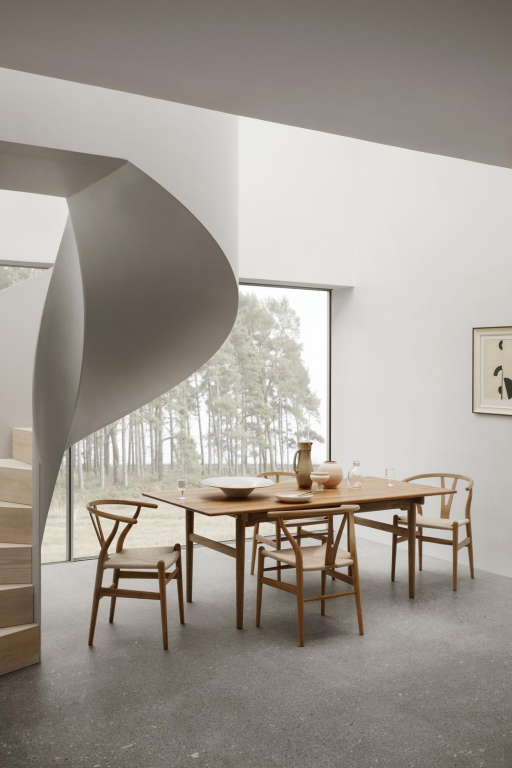 Carl Hansen & Son CH327 uitschuifbare tafel 190x95 geloied teak