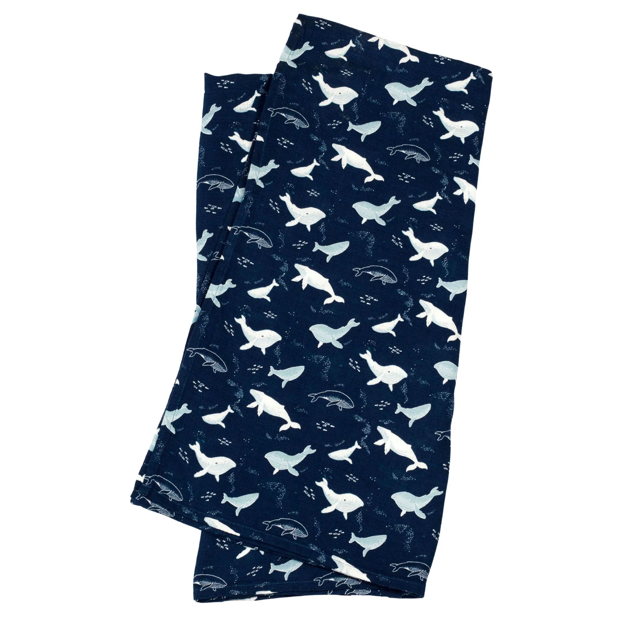 Loulou Lollipop Couverture Mousseline Bambou - Baleines