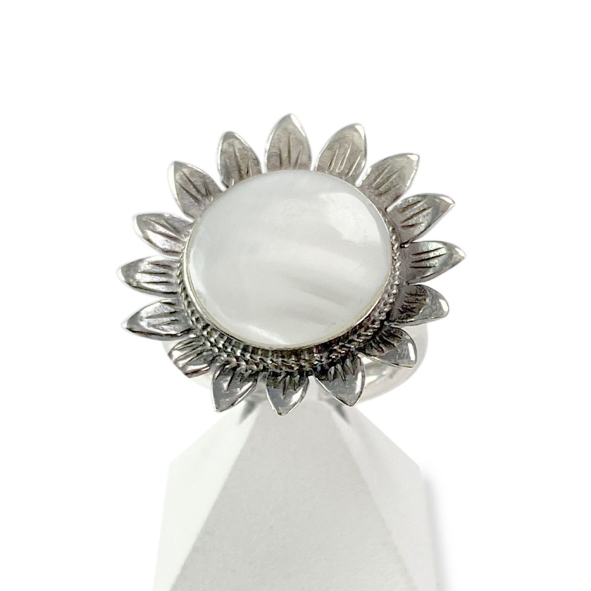 Bague d'occasion argent 925 nacre