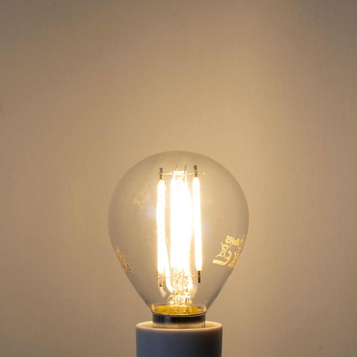 Set van 5 E14 dimbare LED lampen filament G45 helder 4W 470 lm 2700K