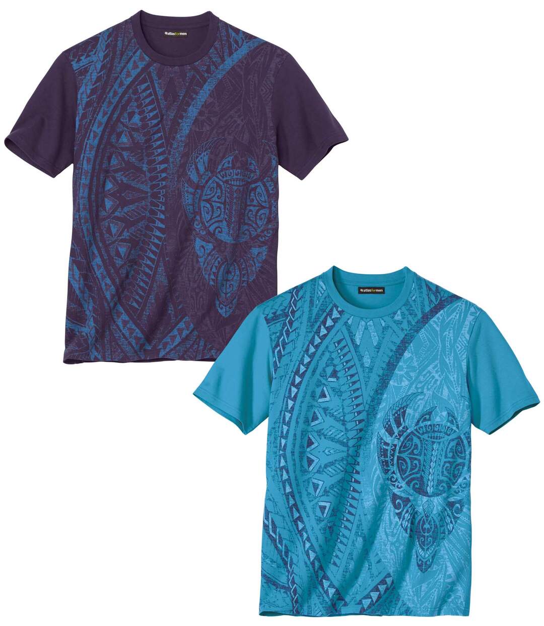 Lot de 2 Tee-Shirts Motifs Maori