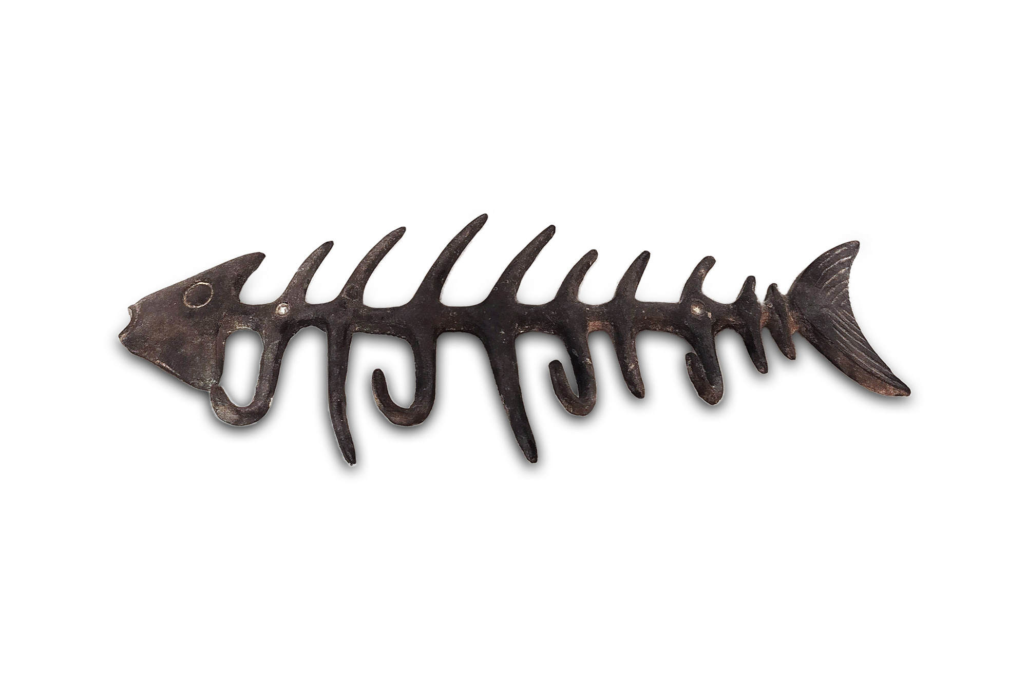 Wandhaken 'Fisch' aus Eisen, B 47 cm, H 18 cm, L 5 cm von fischer's lagerhaus