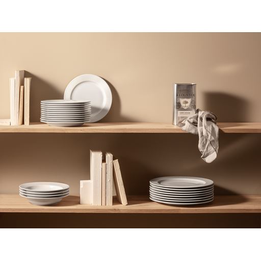 Eva Trio Legio Nova Dyb Tallerken, Hvid, Ø22 cm